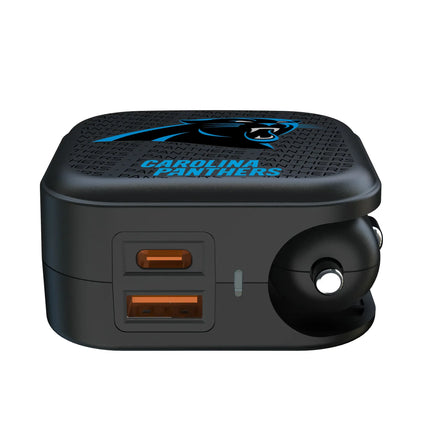 Carolina Panthers 2 in 1 USB A/C Charger Text