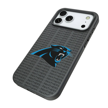 Carolina Panthers Text Backdrop Bump Phone Case for Apple iPhone