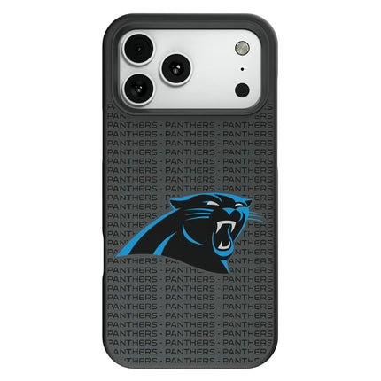Carolina Panthers Text Backdrop Bump Phone Case for Apple iPhone