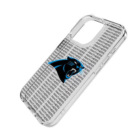 Carolina Panthers Clear Phone Case Text for iPhone