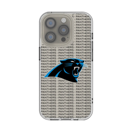 Carolina Panthers Clear Phone Case Text for iPhone