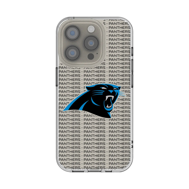 Carolina Panthers Clear Phone Case Text for iPhone
