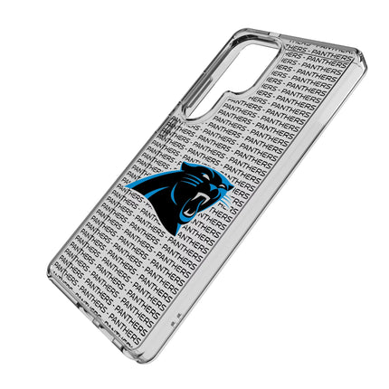 Carolina Panthers Clear Phone Case Text for Samsung Galaxy