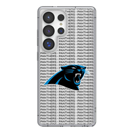 Carolina Panthers Clear Phone Case Text for Samsung Galaxy