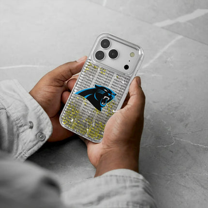Carolina Panthers Glitter Phone Case Text for iPhone