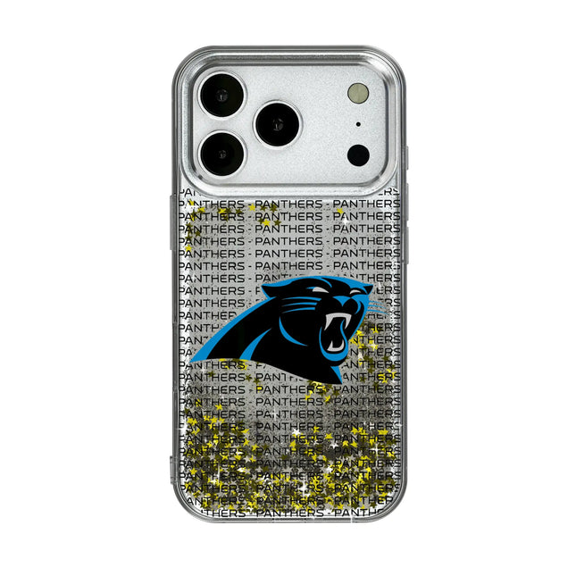 Carolina Panthers Glitter Phone Case Text for iPhone