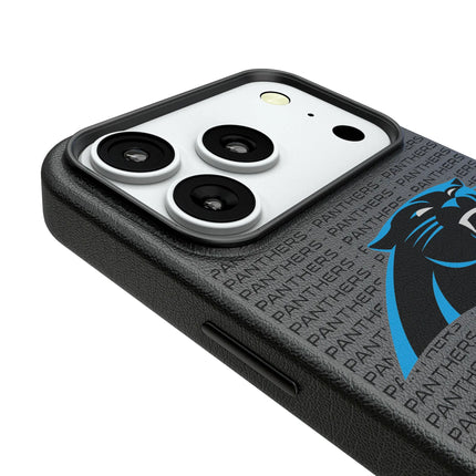 Carolina Panthers Text Backdrop MagSafe Compatible Phone Case for Apple iPhone