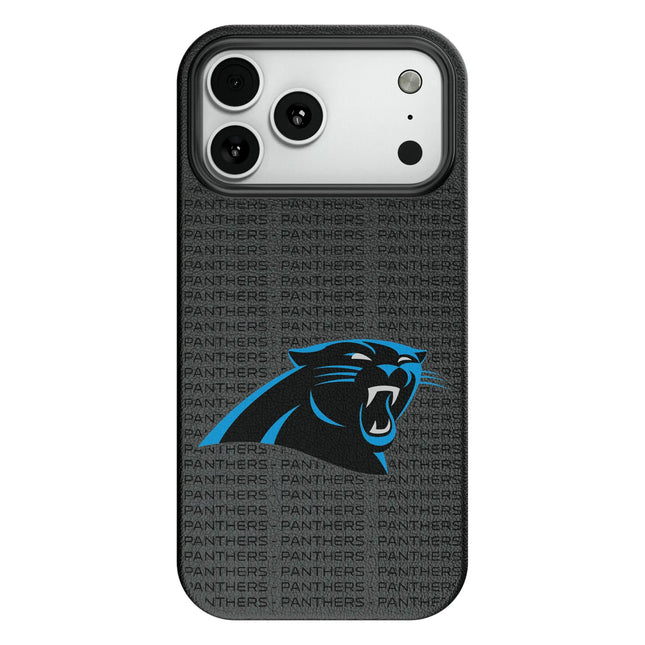 Carolina Panthers Text Backdrop MagSafe Compatible Phone Case for Apple iPhone