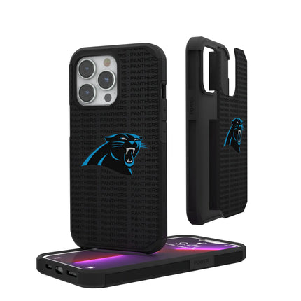 Carolina Panthers Rugged Phone Case Text for iPhone