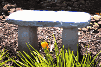 Carved Med. Bench
