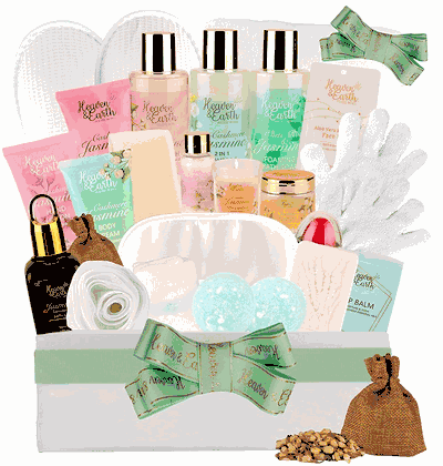 Cashmere Jasmine Organic Spa Gift Basket