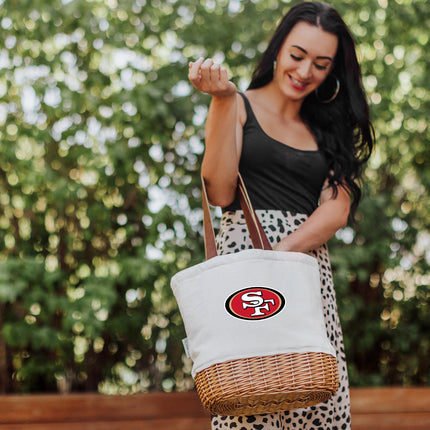 San Francisco 49ers - Pico Willow and Canvas Lunch Basket