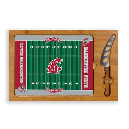 Washington State Cougars Football Field Cutting Board & Knife Set