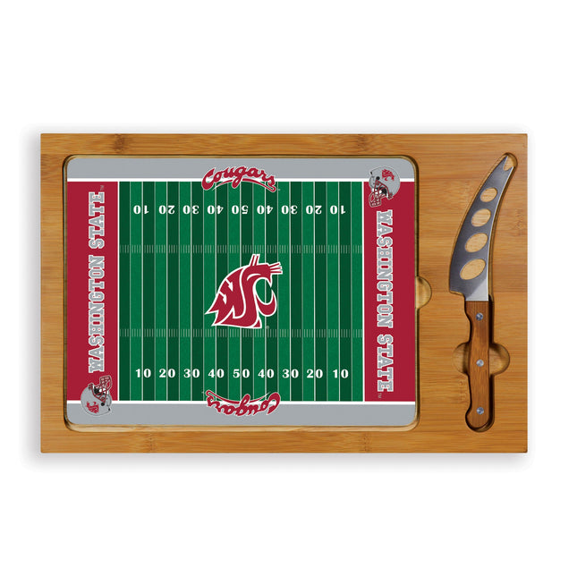 Washington State Cougars Football Field Cutting Board & Knife Set