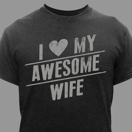 Personalized I Love My Awesome T-Shirt