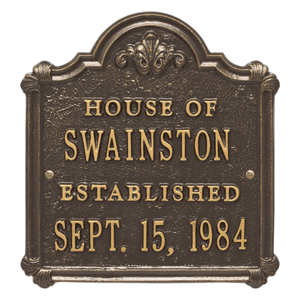 Chatham Anniversary Wedding Personalized Plaque