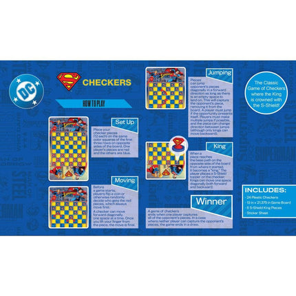 Superman Checkers Board Game