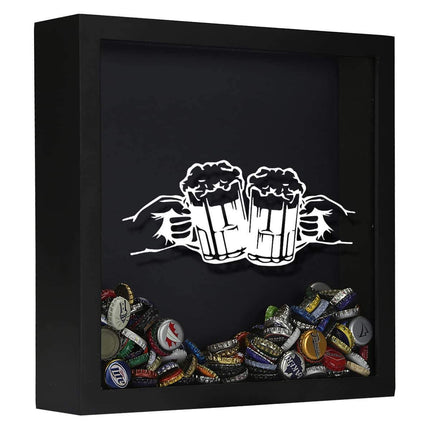 Cheers Beer Cap Shadow Box