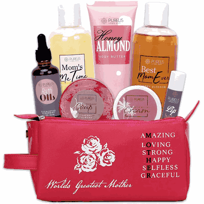 Cherry, Honey Almond & Coconut Milk Spa Gift Tote