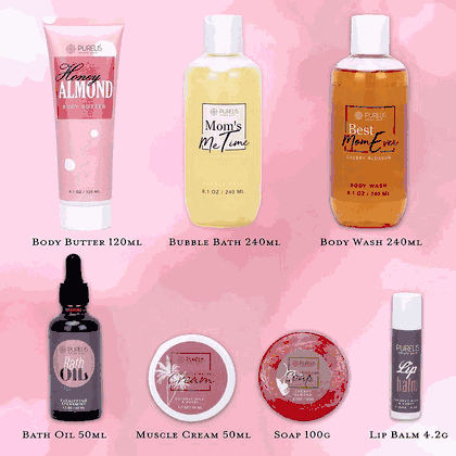 Cherry, Honey Almond & Coconut Milk Spa Gift Tote