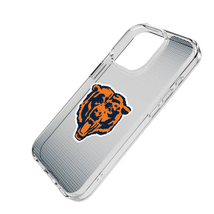 Chicago Bears Clear Phone Case Historic Linen for iPhone