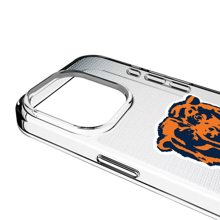Chicago Bears Clear Phone Case Historic Linen for iPhone