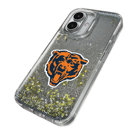 Chicago Bears Glitter Phone Case Historic Linen for iPhone