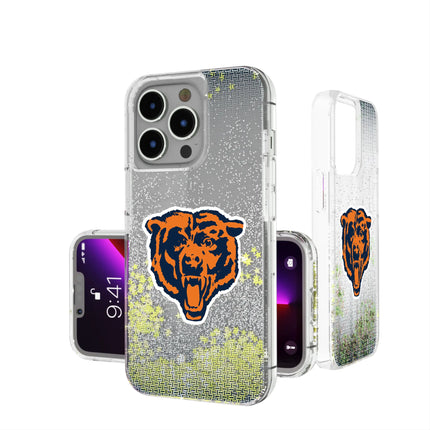 Chicago Bears Glitter Phone Case Historic Linen for iPhone