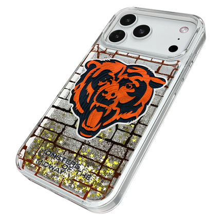 Chicago Bears Brick Glitter Phone Case for Apple iPhone