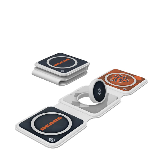 Chicago Bears Foldable 3 in 1 Charger Color Block