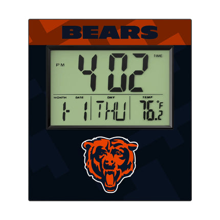 Chicago Bears Wall Clock Color Block