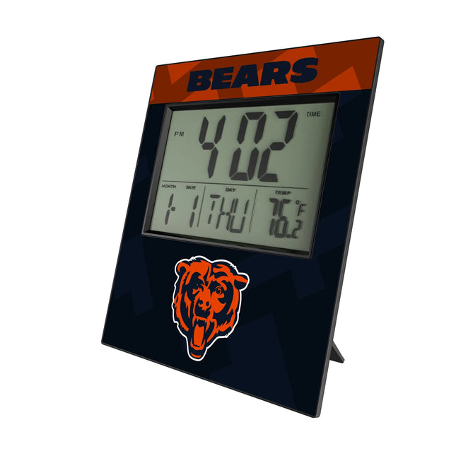 Chicago Bears Wall Clock Color Block