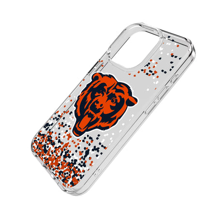 Chicago Bears Clear Phone Case Confetti for iPhone