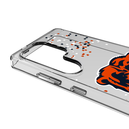 Chicago Bears Clear Phone Case Confetti for Samsung Galaxy