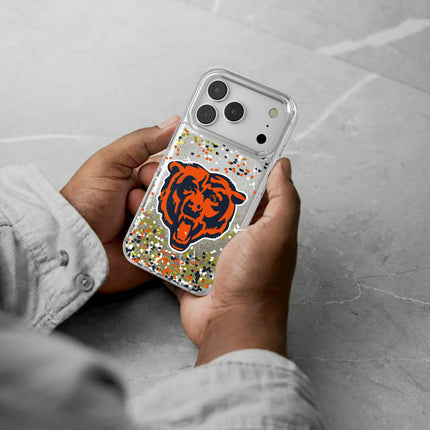 Chicago Bears Glitter Phone Case Confetti for iPhone