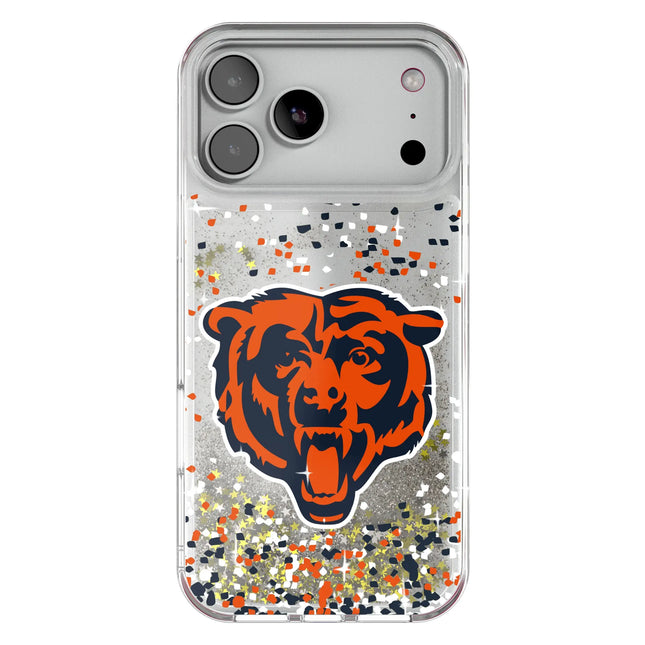 Chicago Bears Confetti Glitter Phone Case for Apple iPhone