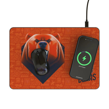 Chicago Bears 15-Watt Wireless Charger & Mouse Pad Deco