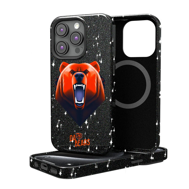 Chicago Bears Black Bling Phone Case Deco for iPhone