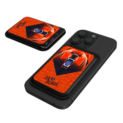 Chicago Bears Black Magnetic Credit Card Wallet Deco
