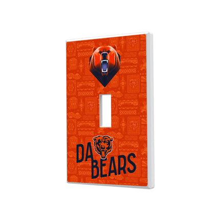 Chicago Bears Hidden-Screw Light Switch Plate Deco