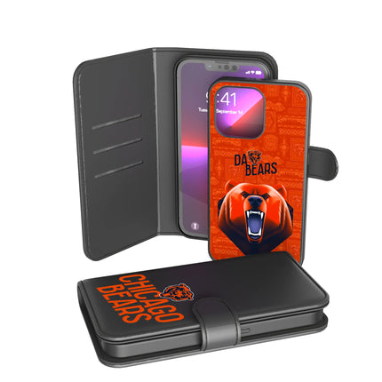 Chicago Bears Wallet Phone Case Deco for iPhone