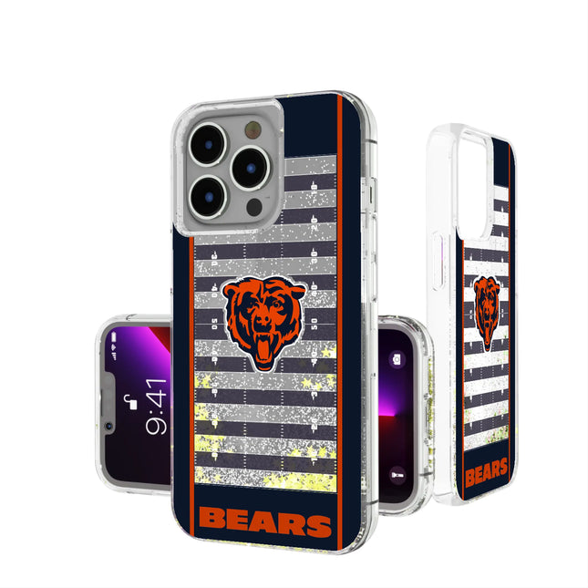 Chicago Bears Glitter Phone Case Field for iPhone
