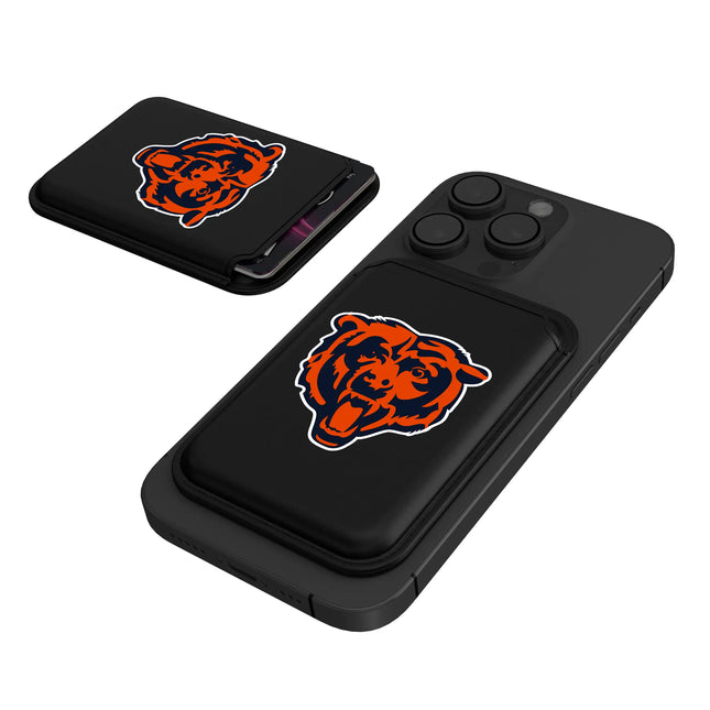 Chicago Bears Black Magnetic Credit Card Wallet Insignia