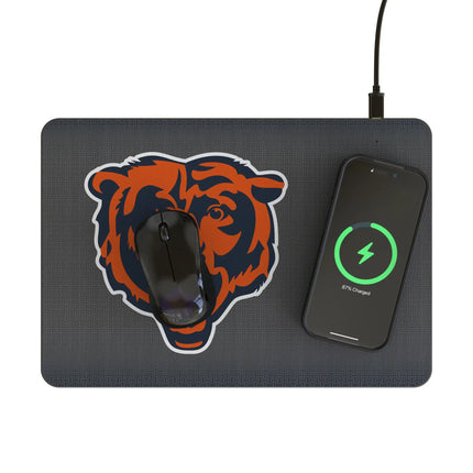 Chicago Bears 15-Watt Wireless Charger & Mouse Pad Linen