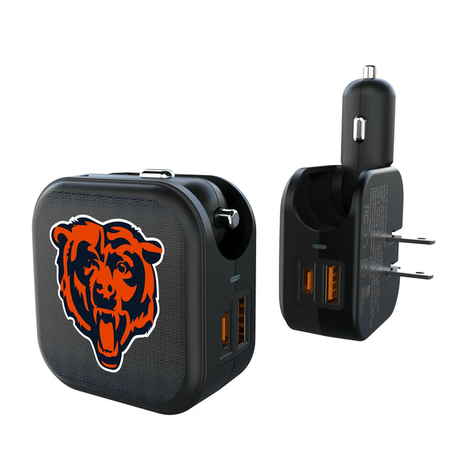 Chicago Bears 2 in 1 USB A/C Charger Linen