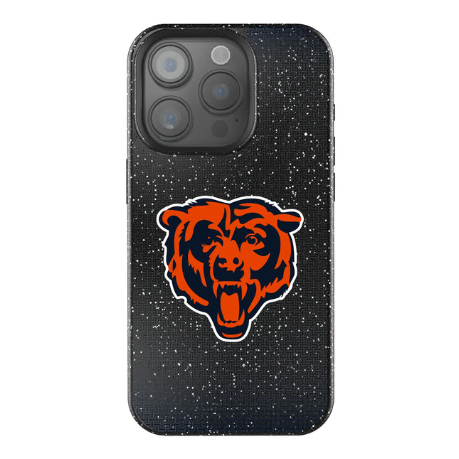 Chicago Bears Black Bling Phone Case Linen for iPhone