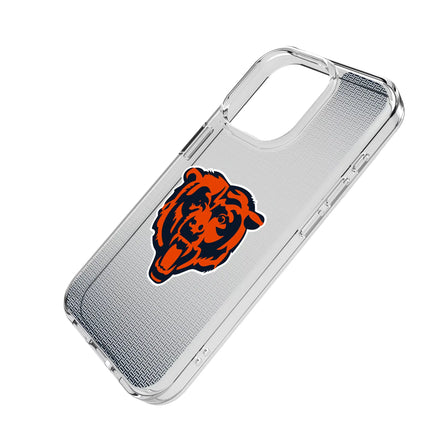 Chicago Bears Clear Phone Case Linen for iPhone