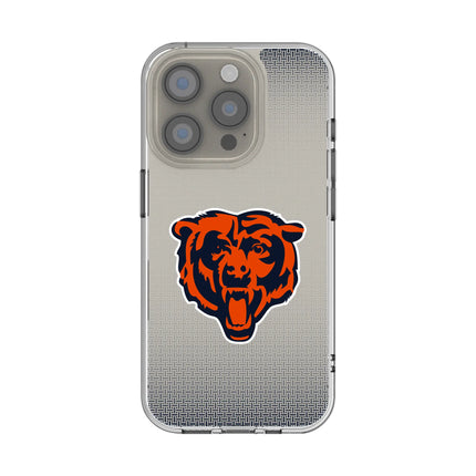 Chicago Bears Clear Phone Case Linen for iPhone