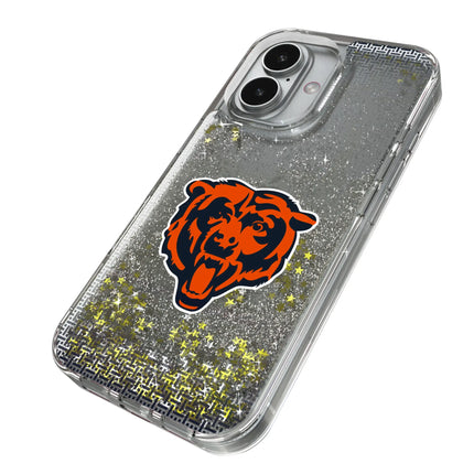 Chicago Bears Glitter Phone Case Linen for iPhone