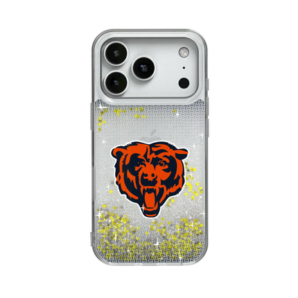 Chicago Bears Linen Glitter Phone Case for Apple iPhone